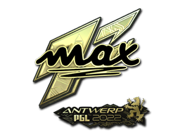 Sticker | max (Gold) | Antwerp 2022 Sticker | max (Gold) | Antwerp 2022