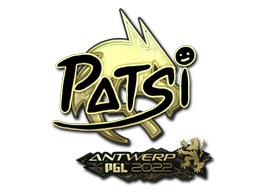 Sticker | Patsi (Gold) | Antwerp 2022 Sticker | Patsi (Gold) | Antwerp 2022
