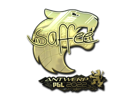 Sticker | saffee (Gold) | Antwerp 2022 Sticker | saffee (Gold) | Antwerp 2022