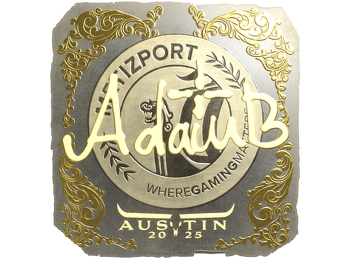 Sticker | adamb (Gold) | Austin 2025 Sticker | adamb (Gold) | Austin 2025