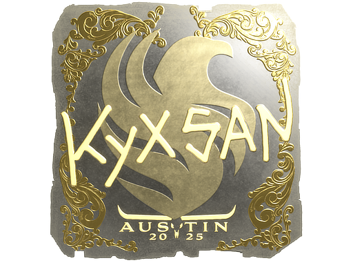 Sticker | kyxsan (Gold) | Austin 2025 Sticker | kyxsan (Gold) | Austin 2025