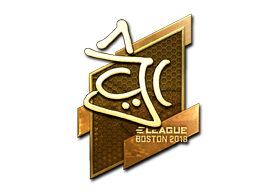 Sticker | chrisJ (Gold) | Boston 2018 Sticker | chrisJ (Gold) | Boston 2018
