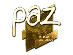 Sticker | paz (Gold) | Boston 2018 Sticker | paz (Gold) | Boston 2018