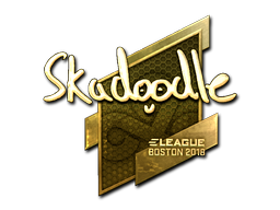Sticker | Skadoodle (Gold) | Boston 2018 Sticker | Skadoodle (Gold) | Boston 2018