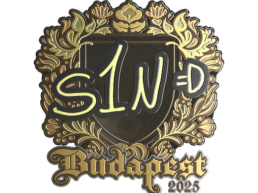 Sticker | s1n (Gold) | Budapest 2025 Sticker | s1n (Gold) | Budapest 2025