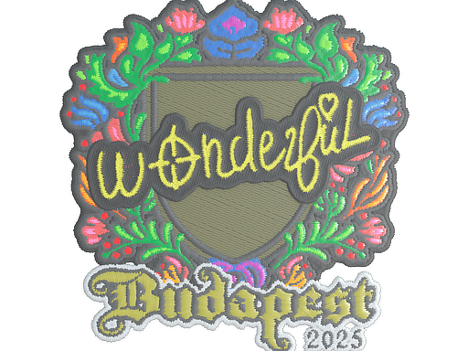 Sticker | w0nderful (Embroidered) | Budapest 2025 Sticker | w0nderful (Embroidered) | Budapest 2025