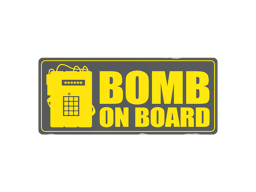 Sticker | Bomb On Board Sticker | Bomb On Board
