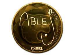 Sticker | ableJ (Gold) | Katowice 2019 Sticker | ableJ (Gold) | Katowice 2019