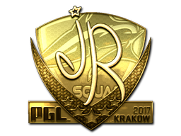 Sticker | jR (Gold) | Krakow 2017 Sticker | jR (Gold) | Krakow 2017
