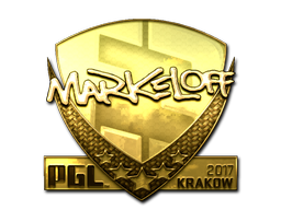 Sticker | markeloff (Gold) | Krakow 2017 Sticker | markeloff (Gold) | Krakow 2017