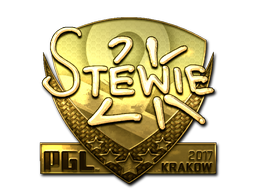 Sticker | Stewie2K (Gold) | Krakow 2017 Sticker | Stewie2K (Gold) | Krakow 2017