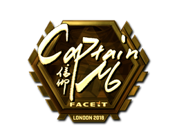 Sticker | captainMo (Gold) | London 2018 Sticker | captainMo (Gold) | London 2018