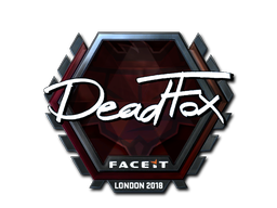 Sticker | DeadFox (Foil) | London 2018 Sticker | DeadFox (Foil) | London 2018