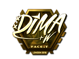Sticker | Dima (Gold) | London 2018 Sticker | Dima (Gold) | London 2018