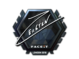 Sticker | Ex6TenZ (Foil) | London 2018 Sticker | Ex6TenZ (Foil) | London 2018