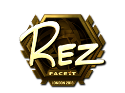 Sticker | REZ (Gold) | London 2018 Sticker | REZ (Gold) | London 2018