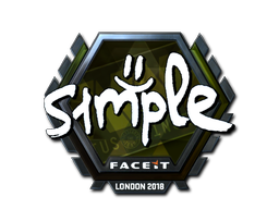Sticker | s1mple (Foil) | London 2018 Sticker | s1mple (Foil) | London 2018