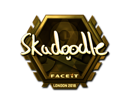 Sticker | Skadoodle (Gold) | London 2018 Sticker | Skadoodle (Gold) | London 2018