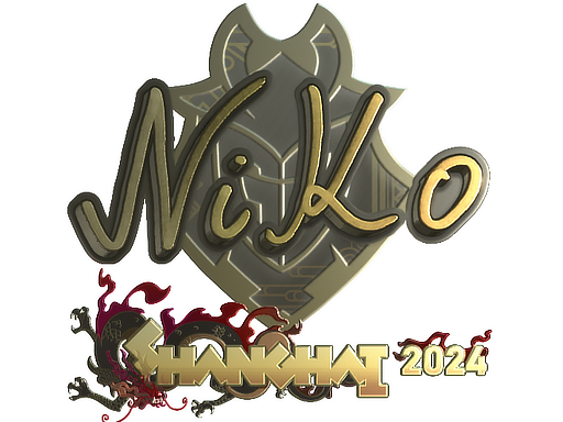 Sticker | NiKo (Gold) | Shanghai 2024 Sticker | NiKo (Gold) | Shanghai 2024