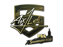 Sticker | Ax1Le (Gold) | Stockholm 2021 Sticker | Ax1Le (Gold) | Stockholm 2021