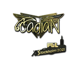 Sticker | cadiaN (Gold) | Stockholm 2021 Sticker | cadiaN (Gold) | Stockholm 2021