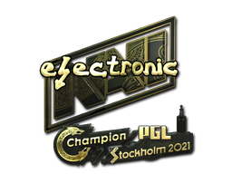Sticker | electroNic (Gold) | Stockholm 2021 Sticker | electroNic (Gold) | Stockholm 2021